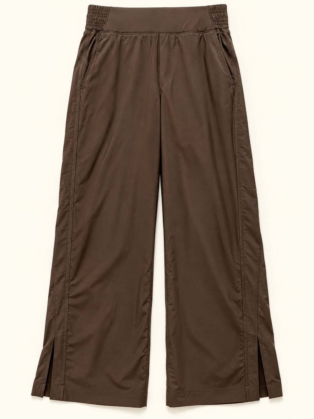 Old Navy StretchTech Chocolate Brown Wide Leg Track Pants XS